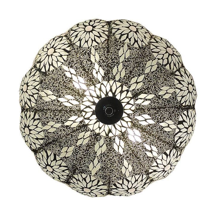 Mozaiek plafondlamp oosterse plafonniere glas kleurrijk, Huis en Inrichting, Lampen | Plafondlampen, Nieuw, Glas