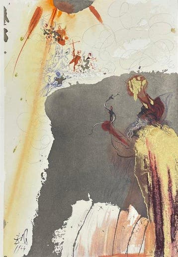 Salvador Dali (1904-1989) - De Petra exivit aqua, Antiek en Kunst