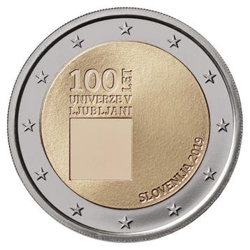 Slovenië 2 Euro Universiteit 2019 UNC, Postzegels en Munten, Munten | Europa | Euromunten, Verzenden