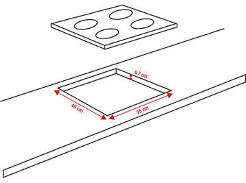 Ok - Gas Kookplaat - Zilver, Witgoed en Apparatuur, Kookplaten, Verzenden, Nieuw, Gas, 4 kookzones