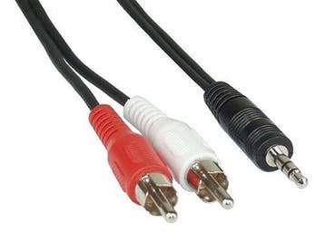 3,5 mm Jack naar Tulp Audio -  1,5 meter, Computers en Software, Ophalen of Verzenden, Nieuw