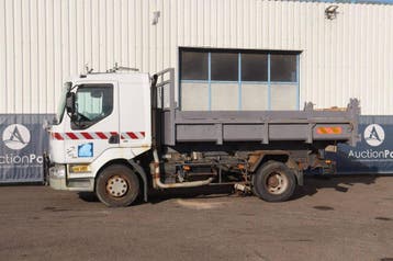 Veiling: Vrachtwagen Kipper Renault Midlum 180 Diesel 215pk, Renault, Wit, BTW verrekenbaar, Handgeschakeld