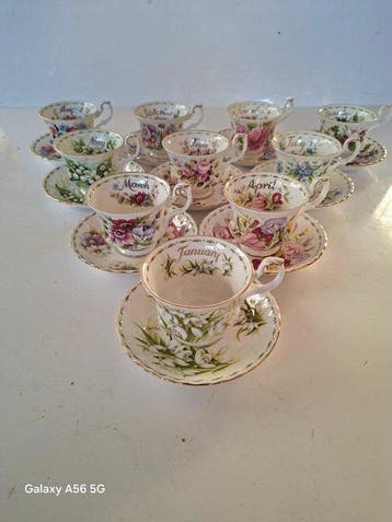 Royal Albert - Theeservies (10) - Flower of the Month Series