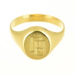 Ring met amulet - 18 karaat Geel goud