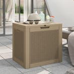 vidaXL Tuinbox 55,5x43x53 cm polypropeen lichtbruin, Verzenden, Nieuw
