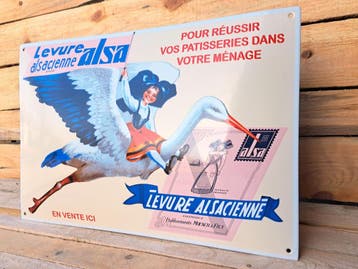Reclamebord Levure Alsacienne Alsa, Verzenden, Nieuw