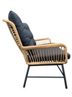 Loungebank Dex Bamboe inclusief kussens, Ophalen of Verzenden, Nieuw