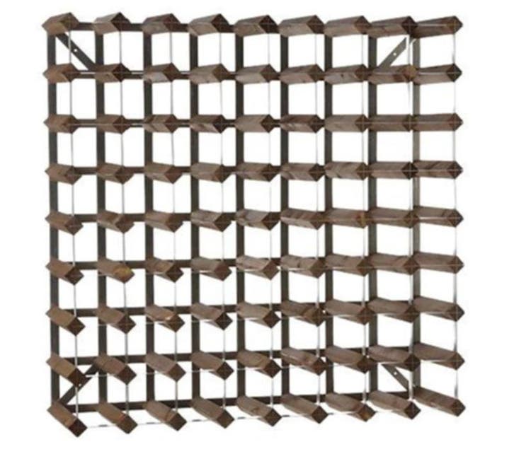 Wijnrek 72 flessen | 80,4 x22,8 x (h) 80,4cm | Hout / Metaal, Zakelijke goederen, Horeca | Keukenapparatuur, Verzenden