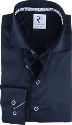 R2 Overhemd Extra Lange Mouwen Donkerblauw maat 36 Heren, Verzenden, Nieuw, Blauw, R2 Amsterdam