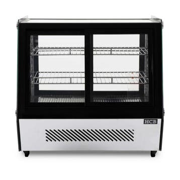 HCB Luxe koelvitrine - 125 liter - 230V - RVS, Verzenden, Nieuw in verpakking