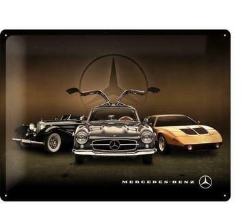 Mercedes-benz reclamebord, Verzenden, Nieuw