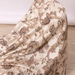 BA110 - Raro Damast Italiaans Textiel – Bloemmotief met, Antiek en Kunst