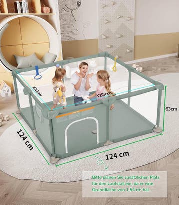 Grondbox - Baby box - Kinderbox - Babybox - Speelbox - 124x1, Verzenden, Zo goed als nieuw