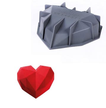 Siliconen Vorm Heart 22,5x23x6,5cm (Dinara Kasko), Verzenden, Nieuw
