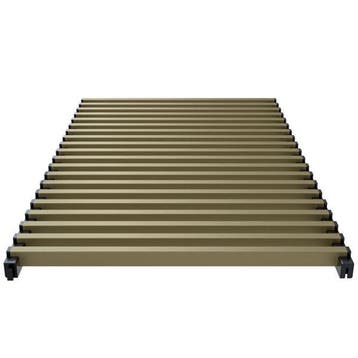 Aluminium bronskleurig rolrooster  - 1600x340  Betherma, Verzenden, Nieuw