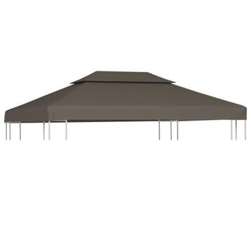 Prieel Overkapping Taupe | 40% Korting, Ophalen of Verzenden, Zo goed als nieuw