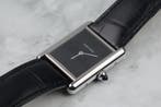 Cartier Tank Must Large WSTA0072 – 2025, Leer, Staal, Polshorloge, Zo goed als nieuw