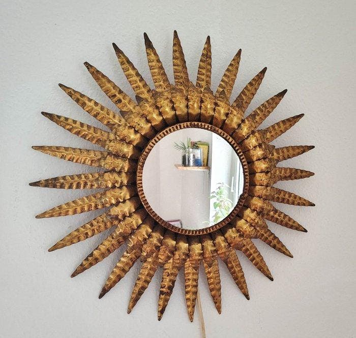 Wandkandelaar - Metaal, Verguld, Antiek en Kunst, Kunst | Designobjecten