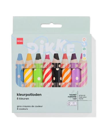 HEMA Dikke potloden - 8 stuks, Diversen, Agenda's, Verzenden, Nieuw