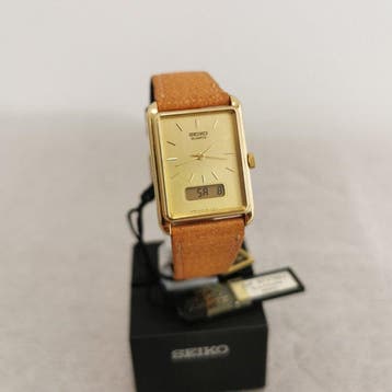 Seiko - NOS Tank Duo Display Ana-Digi - Zonder