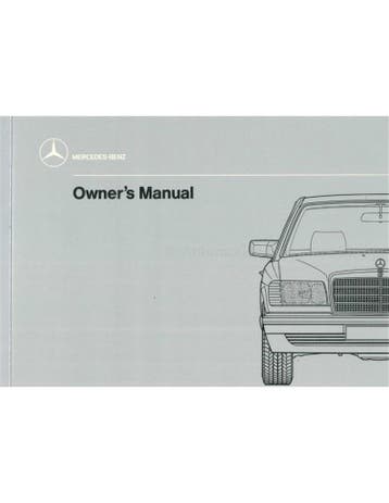 1989 MERCEDES BENZ S KLASSE INSTRUCTIEBOEKJE ENGELS, Auto diversen