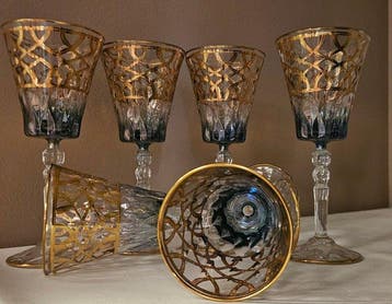 antica bottega veneta - Drinkservies (6) - nieuwe luxe, Antiek en Kunst