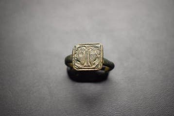 Oud-Romeins, Keizerrijk Brons Oud-Romeinse bronzen zegelring