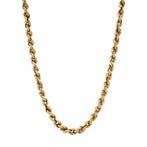 Gouden vintage koord collier 14 krt, Sieraden, Tassen en Uiterlijk, Kettingen, Ophalen of Verzenden, Nieuw