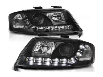 Koplamp units LED dagrijverlichting Black geschikt voor Audi, Verzenden, Nieuw, Audi