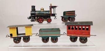 Märklin - Prachtige Märklin 1020 B klokwerk-locomotief met