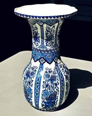 Boch Frères - Balustervaas - Faience - Delfts Blauw vaas 30