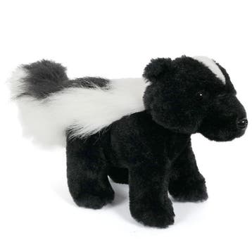 Pluche stinkdier knuffel - pluche - 25 cm - zwart/wit, Verzenden, Nieuw