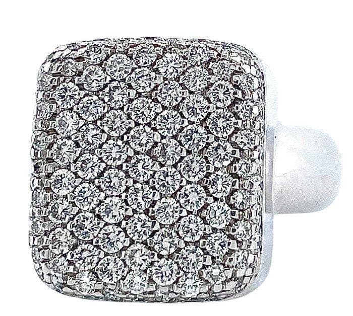 Ring - 18 karaat Witgoud Diamant (Natuurlijk), Sieraden, Tassen en Uiterlijk, Ringen