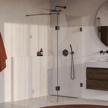 Brauer Void - Inloopdouche - Helder Glas - 90 x 200 cm - met, Ophalen of Verzenden, Nieuw, Rvs