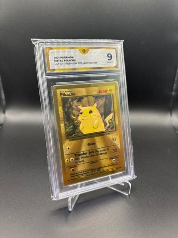 Pokémon - 1 Graded card - Pikachu 58 Golden Metal Card - GG, Hobby en Vrije tijd, Verzamelkaartspellen | Pokémon, Nieuw