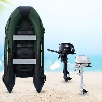 Rubberboot - 280 cm - Tohatsu 6 pk, Watersport en Boten, Rubberboten, Ophalen of Verzenden, Nieuw, Buitenboordmotor, Overige materialen