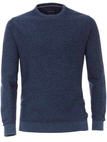 Casa Moda Trui Met Cashmere Ronde Hals Blauw 403480600-114, Verzenden, Nieuw, Blauw