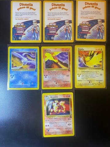 Pokémon Card - Moltres, Articuno, Zapdos, Arcanine Promo, Nieuw