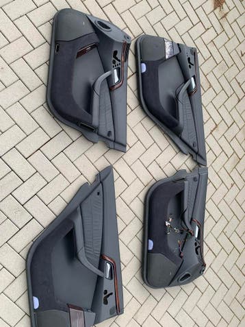 Mercedes W220 S-klasse S600 V12 deurpanelen set zwart leder, Auto-onderdelen, Gebruikt, Mercedes-Benz