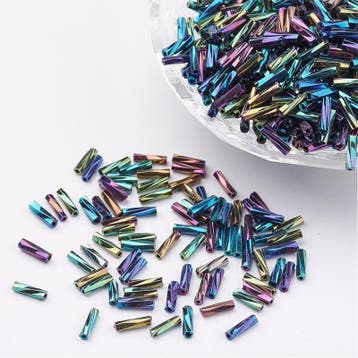 10 gram Glaskralen Rocailles Special Buggles Twisted 12x2..., Ophalen of Verzenden, Nieuw, Kraal