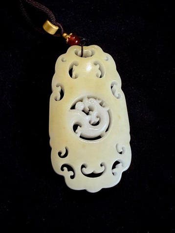 Grote hanger - Jade - China - Eind 20e eeuw, Antiek en Kunst