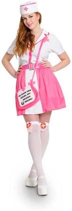 Verpleegster Jurk Vrouw - Verkleedkleding- Maat L/XL 40/42, Verzenden, Nieuw