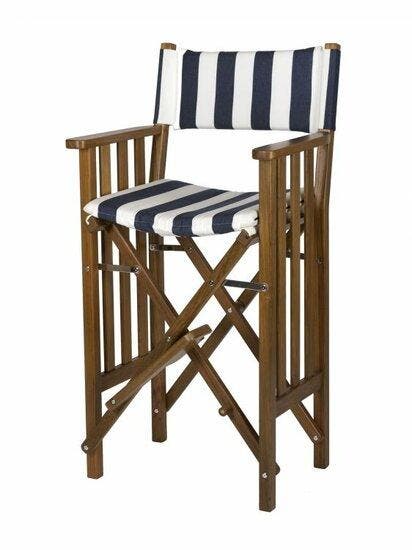 ARC Marine Hoge regisseursstoel II navy/wit deluxe - Onge..., Watersport en Boten, Accessoires en Onderhoud, Verzenden