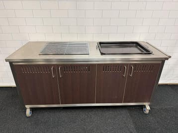 Verrijdbare BBQ Kooktafel 200cm, Ophalen of Verzenden, Nieuw in verpakking, Fornuis, Frituur en Grillen