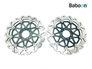 Remschijf Set Yamaha XJR 1200 1994-1998 (XJR1200 4KG 4PU), Motoren, Verzenden, Gebruikt