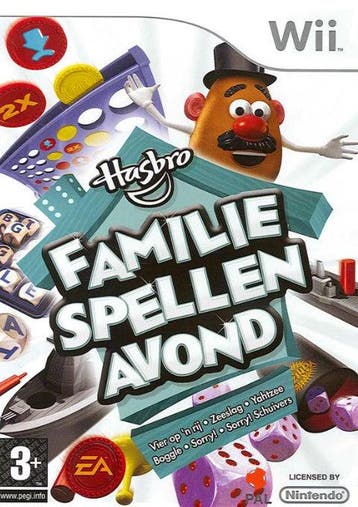 Wii Hasbro Familie Spellen Avond, Verzenden, Zo goed als nieuw