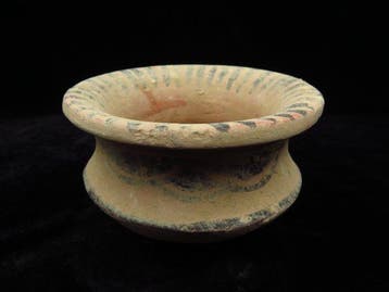 Indus Vallei Terracotta gedecoreerde kom (1x) - 9 cm (Zonder