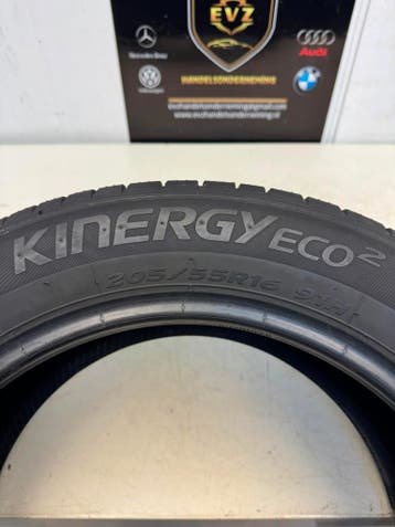 1 stuk 205/55R16 inch Hankook Kinergy Eco2 zomerband 7 mm, Gebruikt, 16 inch, 205 mm, Band(en)