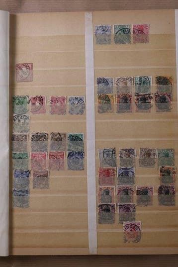 Wereld 1873/1990 - Lot in 2 Lindner ringbanden + 2 Importa, Postzegels en Munten, Gestempeld