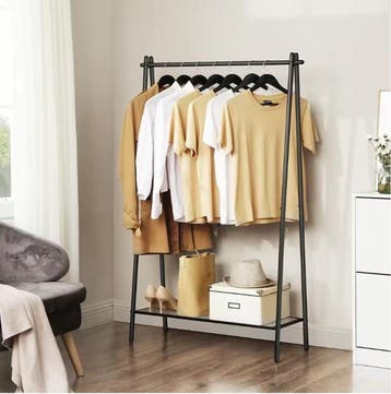 Kledingrek met Staalframe –Kapstok met Roede en Legplank 153, Verzenden, Nieuw